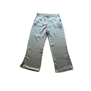 H&M Grey Wide-Leg Trousers - Size US 16